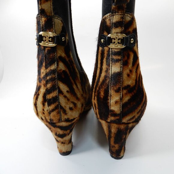 Sam Edelman Margo Ankle Boots Bootie Size 7.5 Kitten Heel Animal Calf Hair NEW - Picture 11 of 16